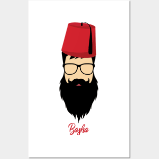 Bearded Guy with Arabic Hat - tarboush Posters and Art